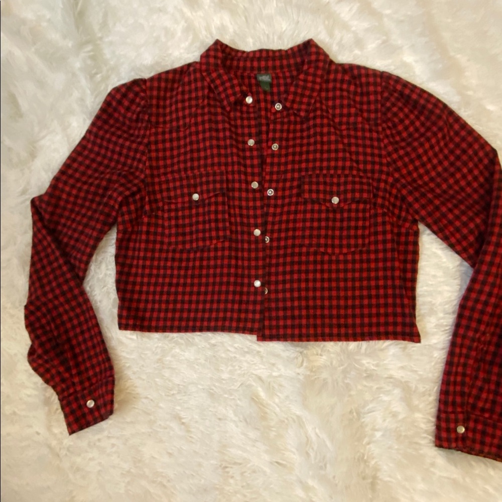 Cropped flannel
